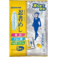 【45%OFF】【970円】 UHA味覚糖 忍者めしアイススラリー すっきり柑橘味 8本×6袋