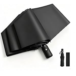 【44%OFF+400円OFF】【599円】 GTIOT ワンタッチ自動開閉 330g超軽量 8本骨 傘カバー付き 折り畳み傘