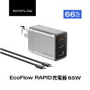 EcoFlow RAPID 65W GaN充電器 USB-Cケーブル付 送料込2,790円