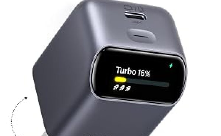 【3,980円-597pt】UGREEN 45W USB-C 急速充電器 スマートディスプレイ搭載