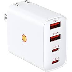 【値下げ】【854円】 Shell 40W 4ポート GaNIII PD3.0 QC4+ PPS規格対応 折りたたみ式プラグ 急速充電器