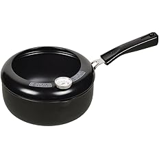 【66%OFF】【1,365円】 パール金属 NEW楽天家 鉄製 温度計付 IH対応 片手 天ぷら鍋 20cm