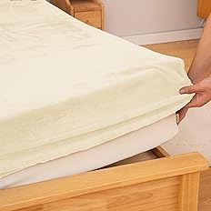 【タイムセール】【624円】 COZYNOVA フランネル ボックスシーツ シングル 100×200×25cm