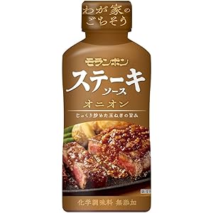 【53%OFF】【1,611円】 モランボン ステーキソースオニオン 220g×5本