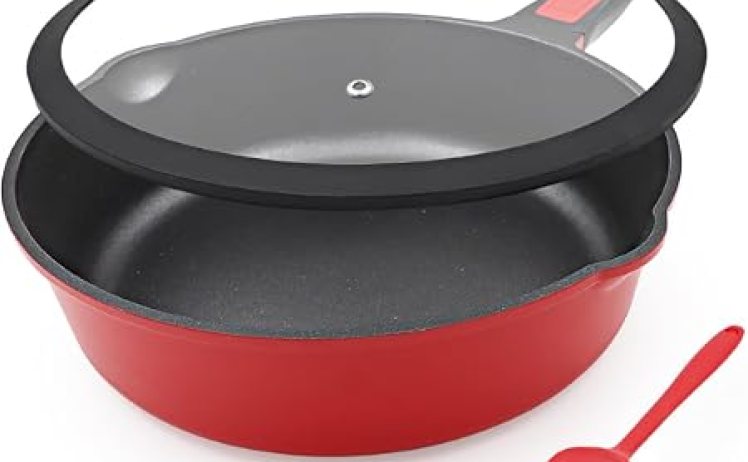 【1,194円】取っ手の取れるフライパン 24cm シリコーングラス蓋付き IH対応