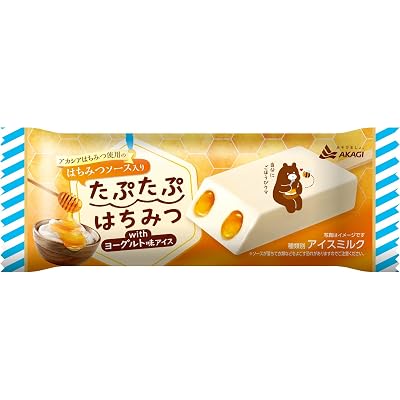 【30%OFF】【冷凍】赤城乳業 たぷたぷはちみつwithヨーグルト味アイス 70ml×24本 送料込2,484円(103.5円/本)