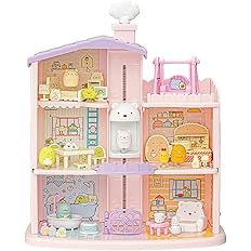 【60%OFF】【2,577円】 タカラトミー すみっコぐらし くっつきすみっコ まわそうしろくまエレベーター 3階だてのすみっコハウス