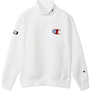 【ポイント50%還元】Champion(チャンピオン) テックウィーブ テリータートルネックスウェットシャツ レディース オフホワイト Lサイズ