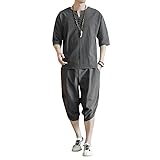 【期間限定セール】Mirroryou メンズ 上下セット Tシャツ サルエルパンツが999円