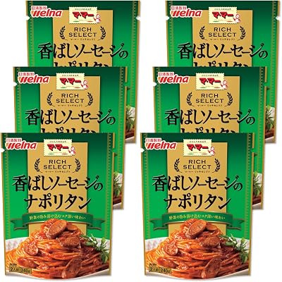 【15%OFF】マ・マー リッチセレクト 香ばしソーセージのナポリタン 240g×6個 送料込1,083円(おトク便3種で1,023円・170.5円/個)
