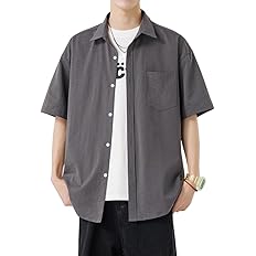 【66%OFF】【999円】 Amyni メンズ カジュアル ゆったり 半袖シャツ