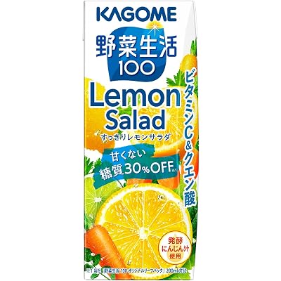 【25%OFF】【対象者限定】カゴメ 野菜生活100 すっきりレモンサラダ 200ml×24本 送料込1,487円(62.0円/本)