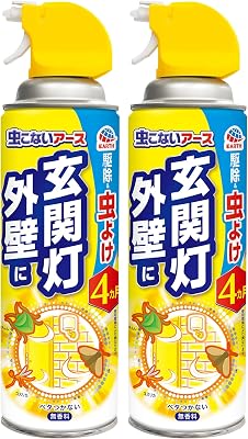 【42%OFF】アース製薬 虫こないアース 玄関灯・外壁に 450mL×2本 実質785円(おトク便3種で実質723円・361.5円/本)ほか
