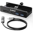 【29%OFF+42%OFF】【1,438円】 ORICO クランプ式 バスパワー/セルフパワー対応 1mケーブル付 5ポート USB-Cハブ