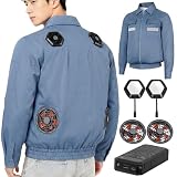 【50%ポイント！】GEROUO 空調冷却服 ペルチェ素子搭載＆30,000mAh大容量バッテリーセットが2,000円（実質1,000円）