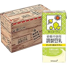 【45%OFF】【1,063円】 キッコーマン 砂糖不使用 調製豆乳 SOYMILK DAYS 1000ml×6本