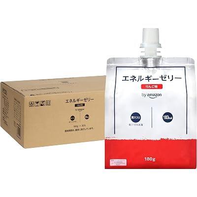 【15%OFF】by Amazon エネルギーゼリー りんご味 180g×30個 送料込2,510円(おトク便3種で2,371円・79.0円/個)