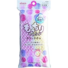 【47%OFF】【319円】 アイセン 浴室タオル もっちりタオル P&Y 125×40×250mm