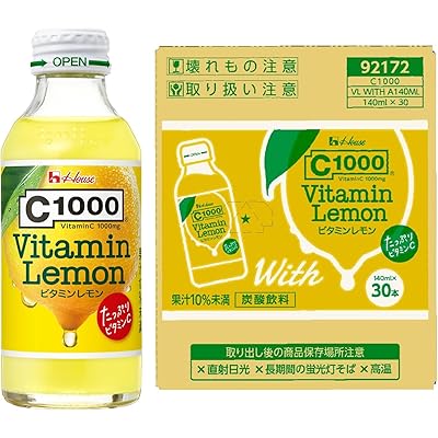 【5%OFF】ハウスウェルネスフーズ C1000 ビタミンレモン With 140ml×30本 送料込2,245円(74.8円/本)