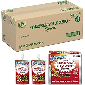 【10%OFF】【凍らせて飲む】大正製薬 リポビタン アイススラリーSports りんご風味 120g×30個 送料込3,874円(129.1円/個) ハニーレモン風味 120g×30個 保冷バッグ付 送料込4,182円【熱中症対策】