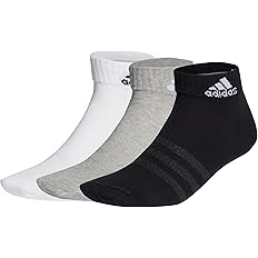 【59%OFF+ポイント20%】【実質546円】 アディダス 綿100% アンクルソックス 3足組