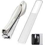 【10%OFF+50%OFF+ポイント10%】【実質712円】 Monons 高硬度ステンレス 高級つめきり 爪やすり・収納ケース付き
