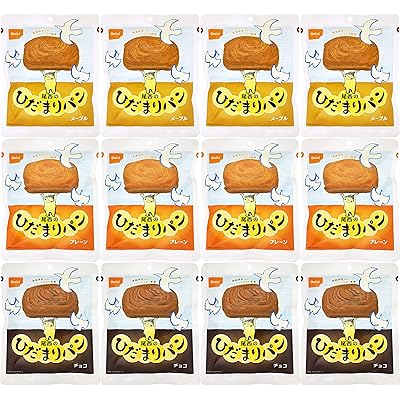 【35%OFF】【最長5年保存】尾西食品 尾西のひだまりパン プレーン・メープル・チョコ 各4個 計12個アソートセット 送料込2,619円(おトク便3種で2,432円・202.7円/個)