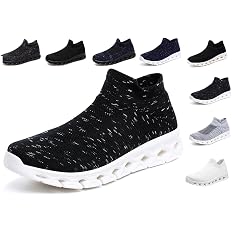 【61%OFF】【1,280円】 GongPu 男女兼用 厚底 ニットスリッポンシューズ
