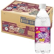 CRYSTAL SPARK(クリスタルスパーク) 炭酸水 500ml ×24本 グレープソーダ