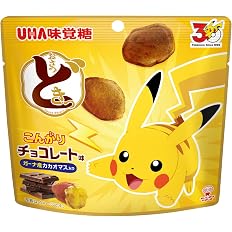 【14%OFF+35%OFF】【685円】 UHA味覚糖 おさつどきっポケモン こんがりチョコレート味 SP 37g×6袋