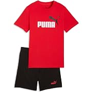 【ポイント34%還元】PUMA(プーマ) 上下セット 綿ESS 2 COLOR No. 1 Logo Tシャツ and ショーツ セット キッズ 130サイズ