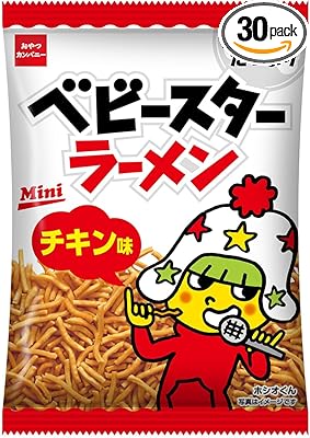 【30%OFF】おやつカンパニー ベビースターラーメン チキン味ミニ 21g×30袋 送料込661円(定期おトク便3種で617円・20.6円/袋)ほか