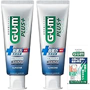 【5%OFF】GUM(ガム)プラス デンタルペースト 薬用ハミガキ [リフレッシュミント] 120g×2個+おまけ付き