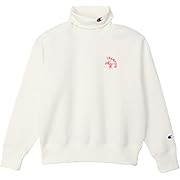 【ポイント70%還元】Champion(チャンピオン)TECH WEAVE タートルネック スウェットシャツ レディース オフホワイト Sサイズ