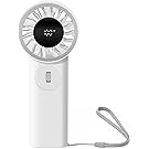 【70%OFF】【899円】 SUPWERFAN Type-C充電式 3600mAh大容量 風量表示ディスプレイ ダイヤル式 5段階風量調整 ハンディファン