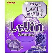 カバヤ しゃりinグミ クリスタルグレープ 52g×10個