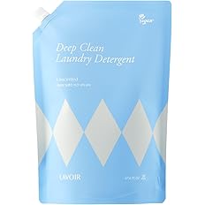 【50%OFF】【1,438円（定期便1,366円）】 ラヴア ディープクリーン 洗濯洗剤 無香料・無添加 強力洗浄 植物由来・低刺激 中性 重曹＆クエン酸配合 部屋干し 大容量 詰め替え用 2000mL