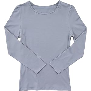 【58%OFF】【452円】 Airin レディース クルーネック 抗菌防臭 プラチナ加工 長袖インナー