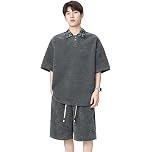 【41%OFF+50%OFF】【499円】 moxixom メンズ カジュアルセットアップ 上下セット