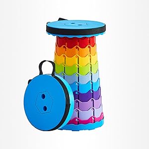 【52%OFF】【872円】 Imikoko 伸縮式 高さ調節可能 耐荷重150kg 折りたたみ椅子