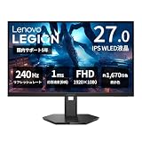 【28%ポイント！】Lenovo Legion 27-15 － 27インチゲーミングディスプレイが20,800円送料無料（実質14,969円）