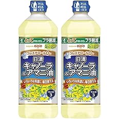 【スマイルSale】【932円】 日清オイリオ キャノーラ&アマニ油 オメガ3 800g×2個