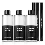 【定期おトク便10%OFF！】COCODOR ディフューザーオイル 詰め替え用 ホワイトムスク 200ml 3個セットが1,683円