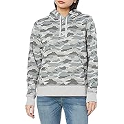 Amazon Essentials プルオーバーパーカー フリース レギュラーフィット レディース グレー 迷彩 Mサイズ