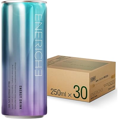 ゼロカロリー エナジードリンク ENERICHE(エネリッシュ) 250ml×30本 送料込2,848円(おトク便3種で2,698円・89.9円/本)