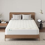 Novilla ボックスシーツ  敷きパッド 一体型 シングル 冬用 ベージュ 97*195*30cm