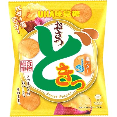 【5%OFF】UHA味覚糖 おさつどきっ 塩バター 65g×10袋 送料込1,139円(おトク便3種で1,082円・108.2円/個)