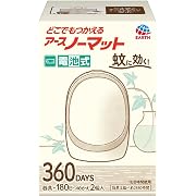 【5%OFF】アースノーマット どこでもつかえるアースノーマット 360日用セット ホワイトシルバー