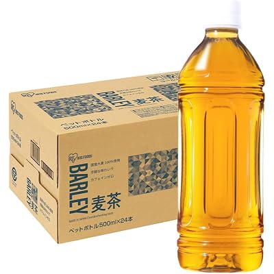 【14%OFF】アイリスオーヤマ 国産大麦使用 麦茶 ラベルレス 500ml×24本 送料込1,205円(50.2円/本)