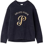 【ポイント14%還元】gelato pique(ジェラート ピケ)パウダーエンブレムモチーフプルオーバー ネイビー Free Size